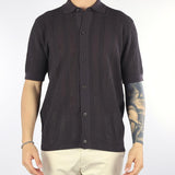 Camicia in maglia Moro con maniche corte in cotone extrafine