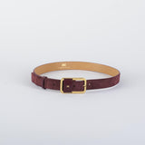 Cintura Merlot in pelle con logo a rilievo CT42S56E2 EA4 ELISABETTA FRANCHI 