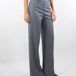 Pantalone Grigio Eruan in flanella con ricamo ERUAN 742 NENETTE 