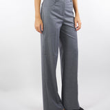 Pantalone Grigio Eruan in flanella con ricamo ERUAN 742 NENETTE 