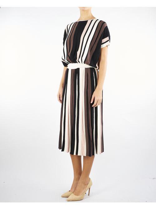 Gonna Multicolor in viscosa plissé PLEIADI 17 MAX MARA WEEKEND 
