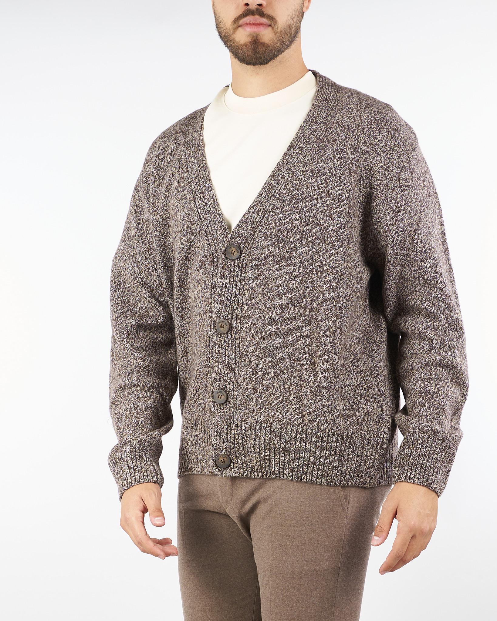 Cardigan Moro Melange in lana MA3405 20 I'M BRIAN 