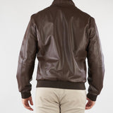 Giubbotto Moro in vera pelle reversibilie 27L5W32720175 30 CORNELIANI 