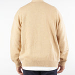 Cardigan Cammello in pura lana e cashmere relaxed fit F5PKMACA037 178 A PAPER KID 