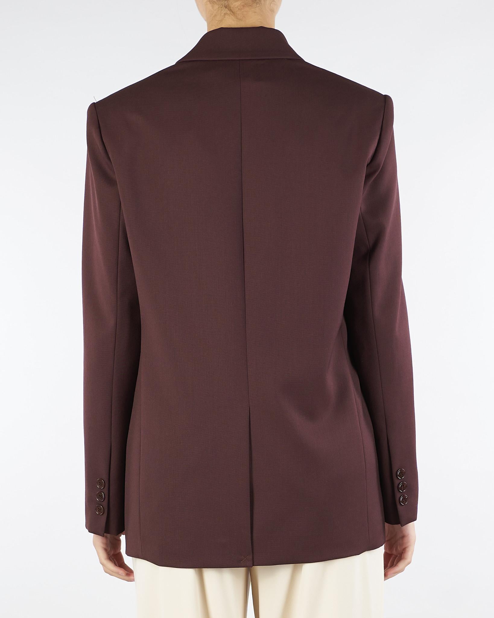 Giacca Coffee in fresco lana con pochette GI16356E2 EA3 ELISABETTA FRANCHI 