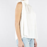 Top Bianco con allacciatura sulla spalla M6PZ61 791 MEIMEIJ 