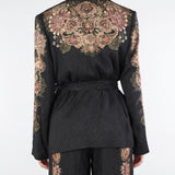 Giacca Nero blazer jacquard con stampa TP2040 12742 TWIN SET 