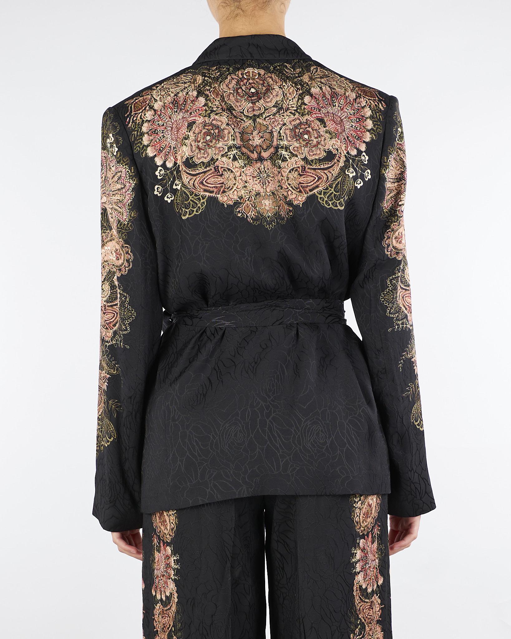 Giacca Nero blazer jacquard con stampa TP2040 12742 TWIN SET 