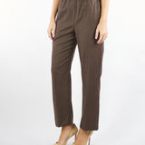 Pantalone Marrone in flanella di lana HATELEY 44 MAX MARA WEEKEND 