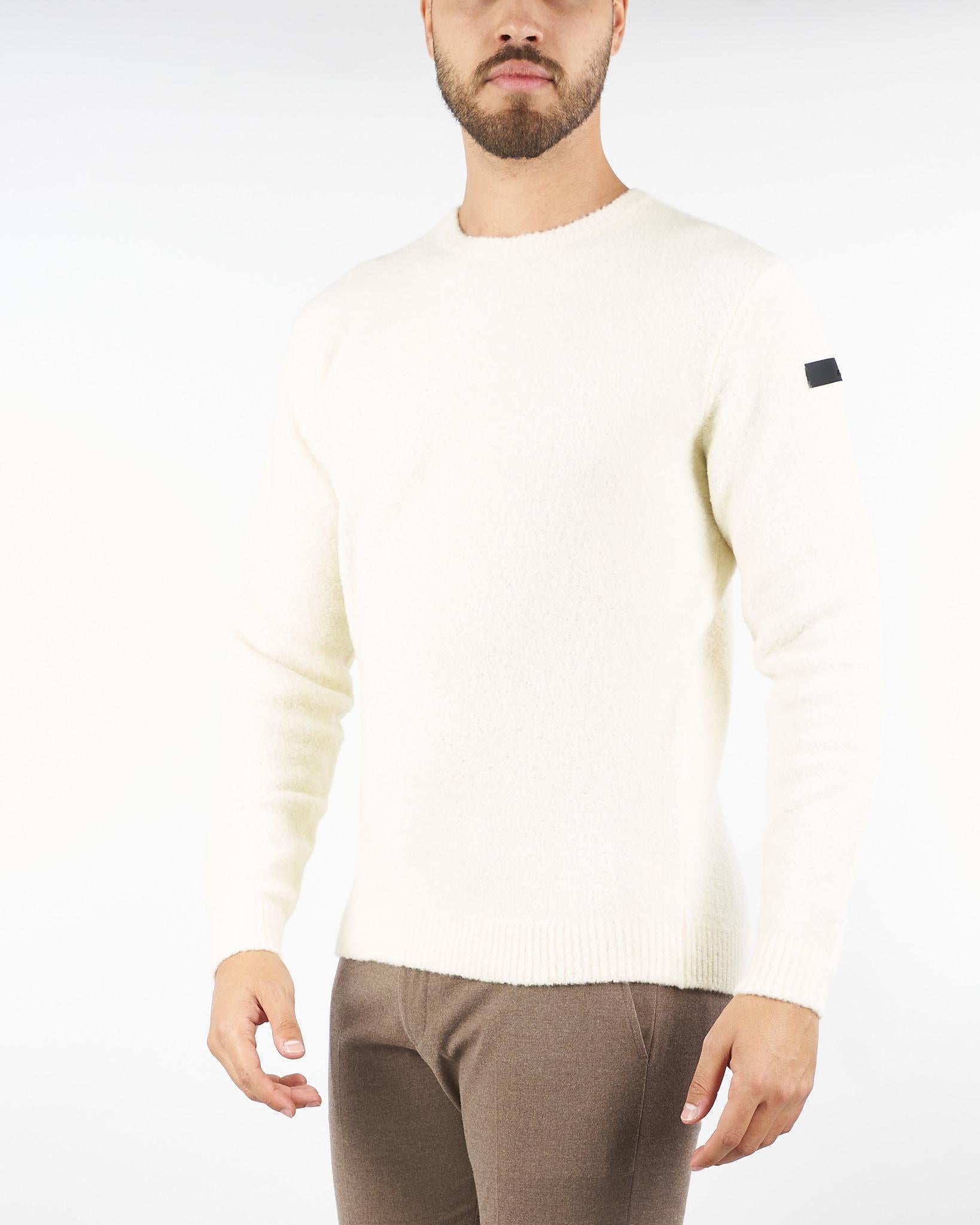 Maglia Panna Bouclè Round Knit W25163 32 RRD 
