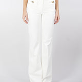 Pantaloni in cotone con fiocchi gioiello