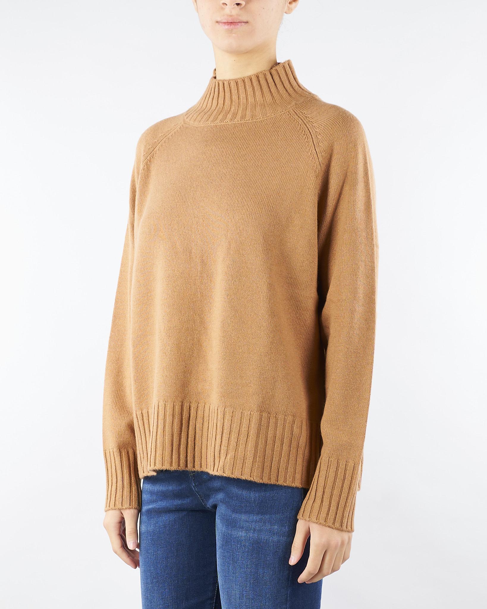 Maglia lupetto Cammello in misto lana RI5NT021 6026 ICONA 