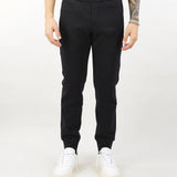 Pantaloni jogger in double jersey con tape logato Emporio Armani