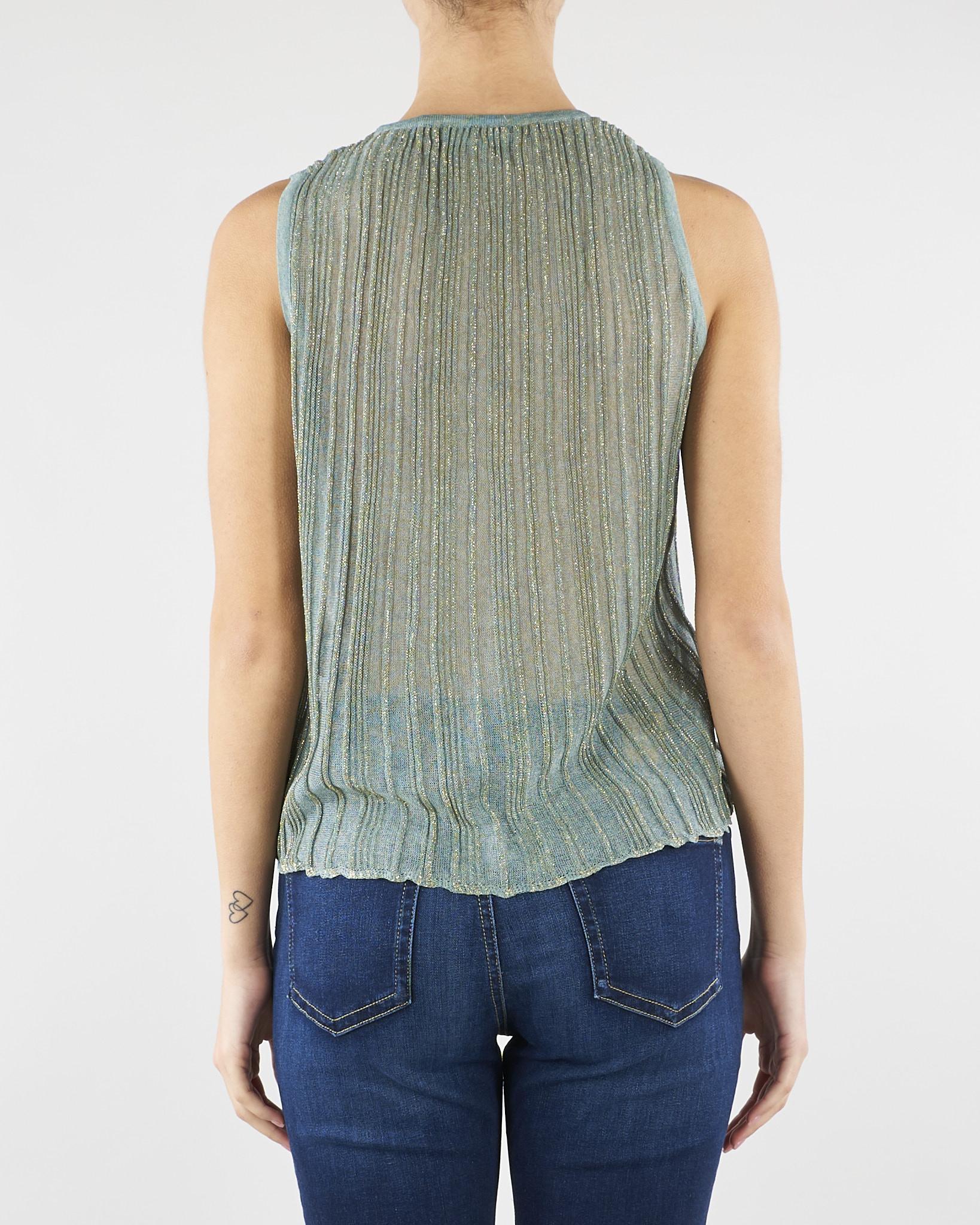 Top in maglia Muy Verde salvia MUY 2164 NENETTE 