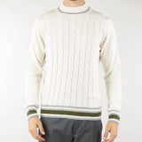 Maglia jacquard con profili a contrasto Ungaro