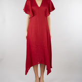 Abito Rosso in lino SP5LE042 4031 ICONA 