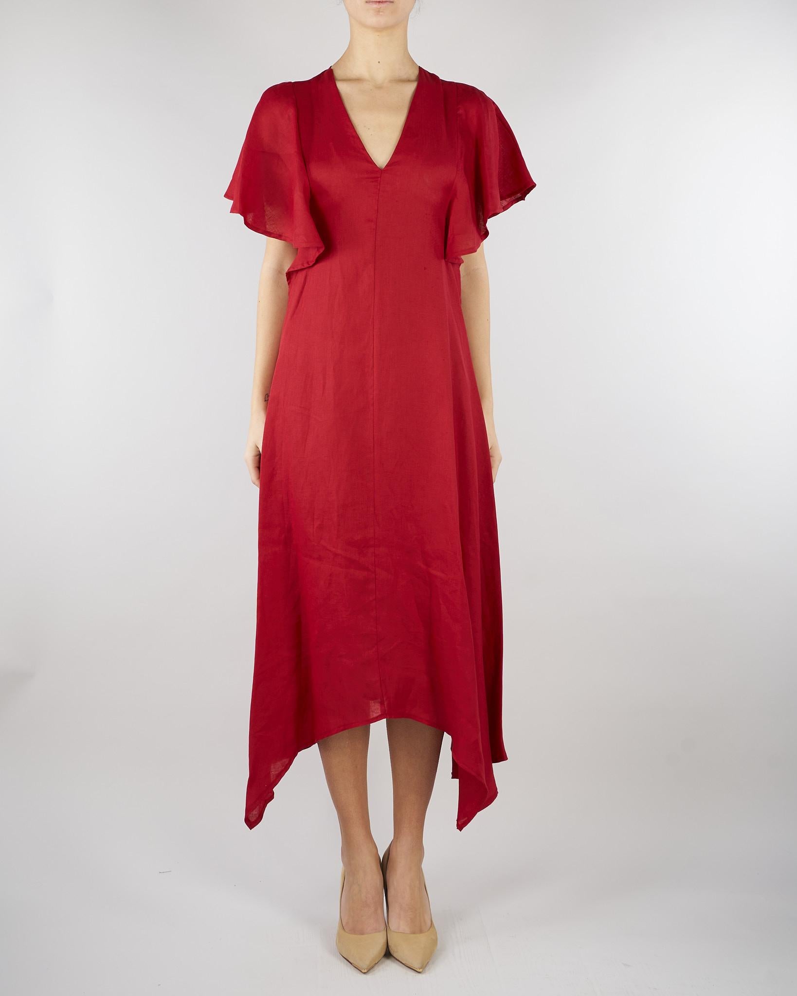 Abito Rosso in lino SP5LE042 4031 ICONA 