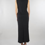 Abito Nero in jersey con drappeggio PBPGIOIA 6 PENNY BLACK 