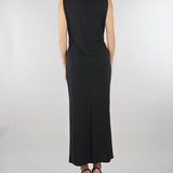 Abito Nero in jersey con drappeggio PBPGIOIA 6 PENNY BLACK 