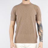 Maglia Nocciola in cotone fiammato