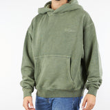Felpa Verde oversize in cotone washed F3515 35 I'M BRIAN 
