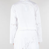 Camicia Bianco in popeline e sangallo TT2031 1 TWIN SET 