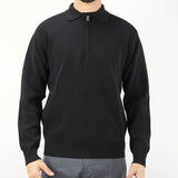 Polo in maglia con zip Low Brand