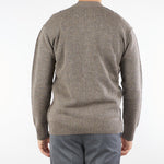 Cardigan Tortora con motivo Rombi A056F002 U281 PAOLO PECORA 