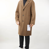 Cappotto in misto lana e cashmere relaxed fit Amaranto