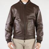 Giubbotto Moro in vera pelle reversibilie 27L5W32720175 30 CORNELIANI 