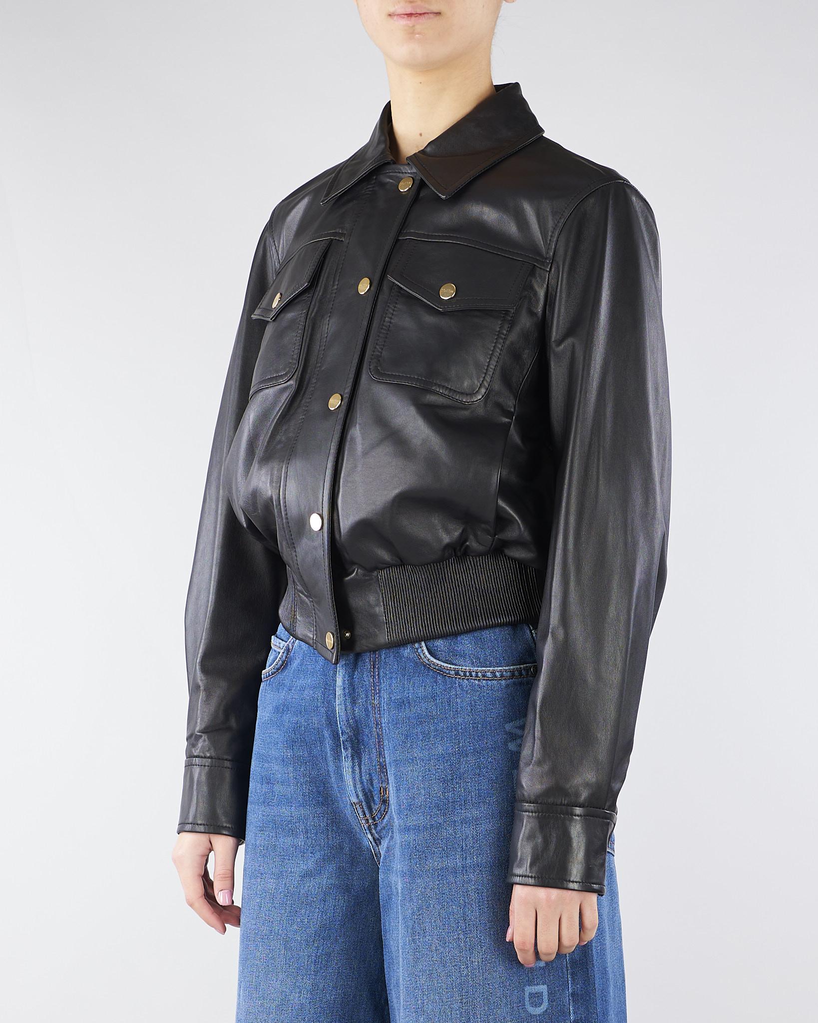 Giacca in pelle Nero MSTBIADA 3 MAX MARA STUDIO 