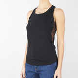 Top con pizzo e strass