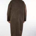 Cappotto Moro Oversize doppiopetto in pura lana B6F0026 69M AMARANTO 