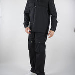 Pantalone cargo Nero Relaxed fit XP3382 99 YES LONDON 
