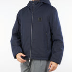 Giubbotto Blu con cappuccio in nylon EM003417AF18264 UB118 EMPORIO ARMANI 