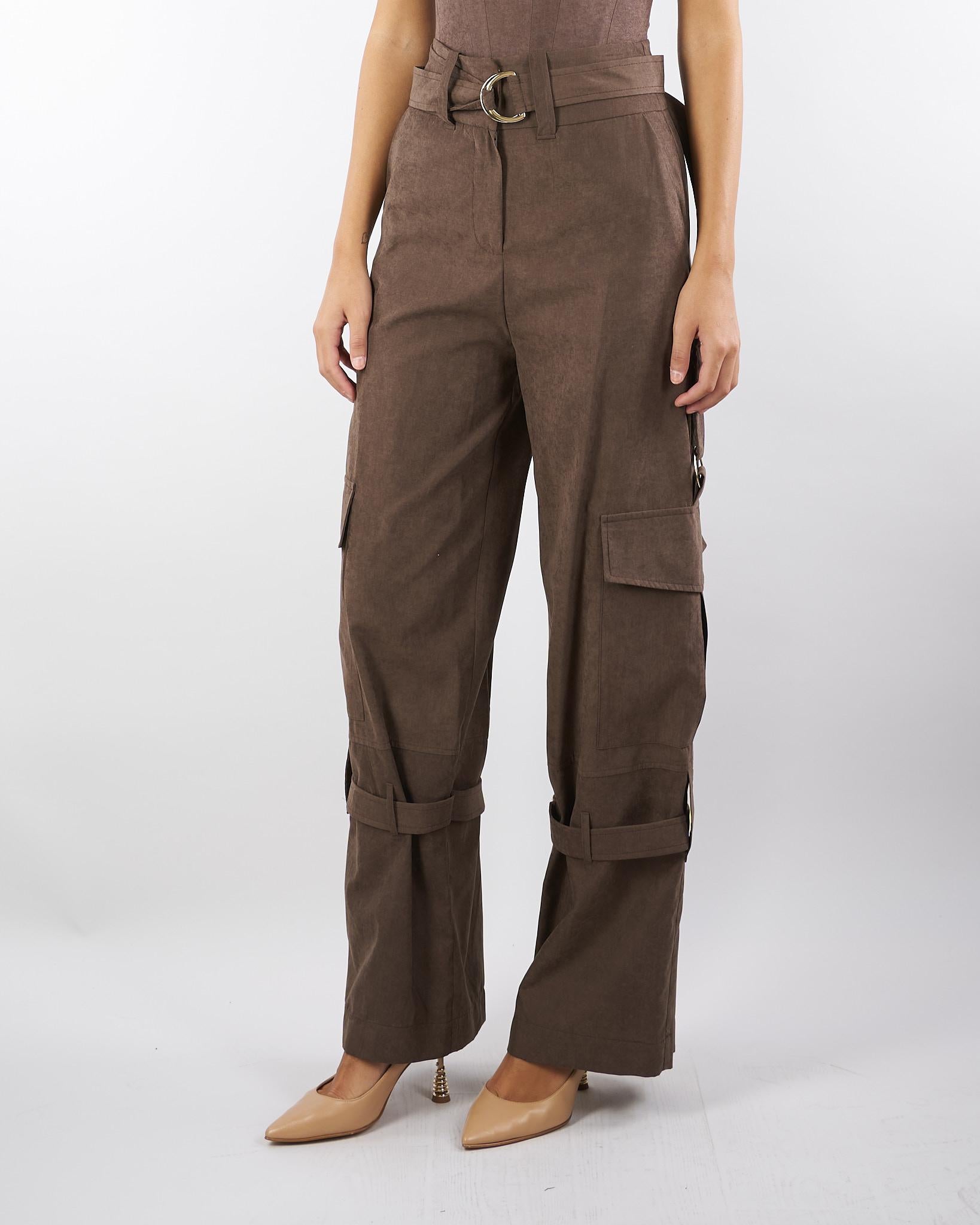 Pantalone Cargo Marrone wide leg PA255 80 BOHEMIAN VI 