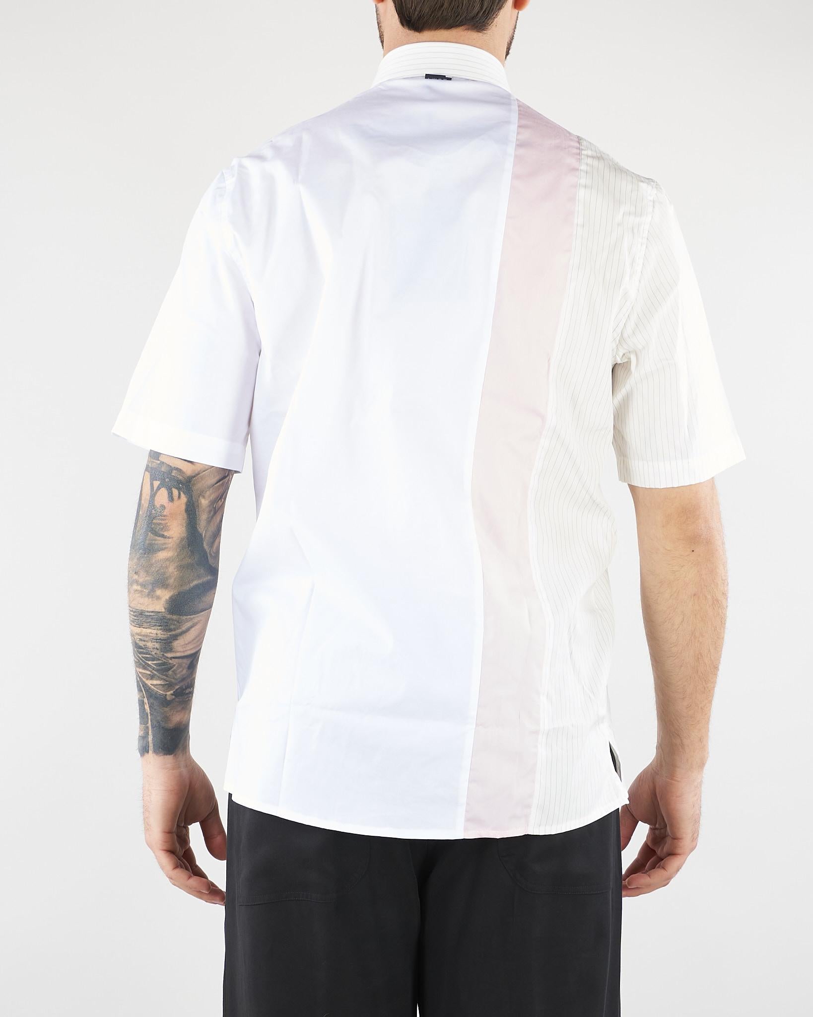 Camicia Bianco in cotone con inserti LC26004 Z234 LOW BRAND 
