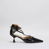 Decollette in pelle con cinturino alla caviglia Wo Milano