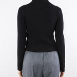 Maglia Nero a costine MONDO 700 NENETTE 