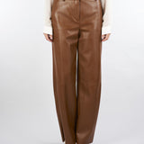 Pantaloni Cuoio in jersey spalmato LORD 1 PENNY BLACK 