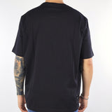 T-shirt Nero Oversize con patch logo sul retro
