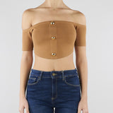Top in maglia Daino TK86B62E2 AI6 ELISABETTA FRANCHI 