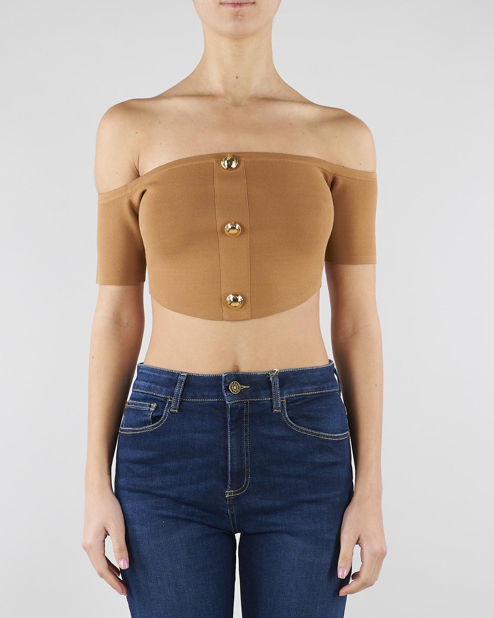 Top in maglia Daino TK86B62E2 AI6 ELISABETTA FRANCHI 