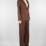 Pantalone Eufemia Cacao wide leg EUFEMIA 604 NENETTE 