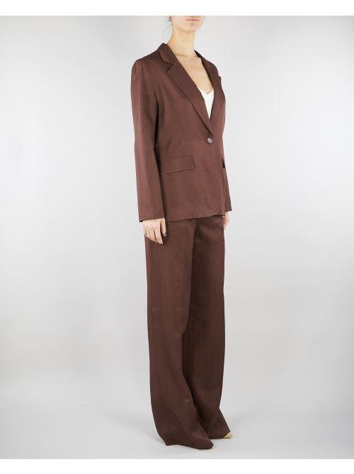 Pantalone Eufemia Cacao wide leg EUFEMIA 604 NENETTE 