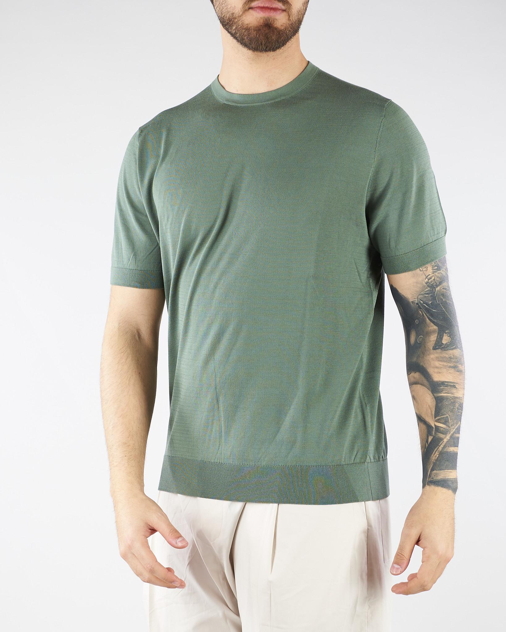 Maglia Verde in cotone ultrafine DK17036 35 DIKTAT 