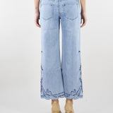 Jeans con ricamo sangallo D48EP006EI7 MF156 ERMANNO BY ERMANNO SCERVINO 