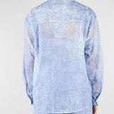 Camica in raso Devorè Denim con pizzo D48EK056E66 MF156 ERMANNO BY ERMANNO SCERVINO 