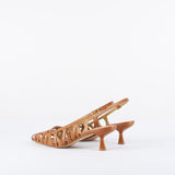 Slingback Cuoio intrecciata