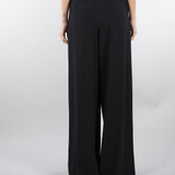 Pantaloen Nero ampio in envers satin MLTCAMPO 2 MARELLA 